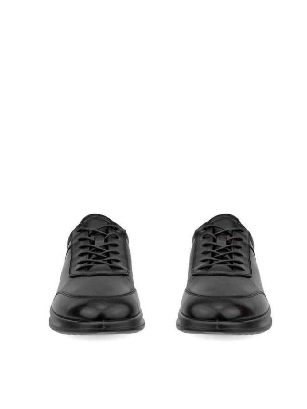 Men's Ecco  Classic Black Leather Lace-Up Shoes